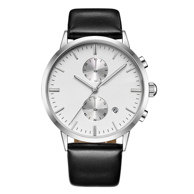 Chronograph ατόμων μαύρο ψηφιακό αθλητικό ρολόι Κινήματος χαλαζία PE90 ημερολογιακών ρολογιών περιστασιακό