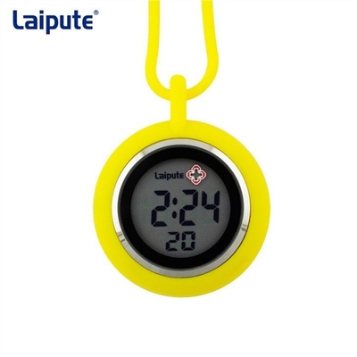 Leisure Silicone Nurse Fob Ρολόι με στρογγυλό λαιμό Ηλεκτρονική κίνηση