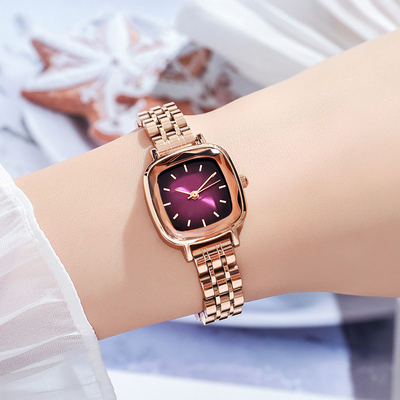 Χαλαζίας Wristwatch ανοξείδωτου πολυτέλειας μόδας αδιάβροχο για τις γυναίκες