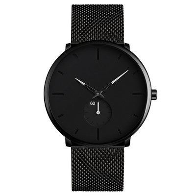 Απλή μόδα ρολογιών των αδιάβροχων ατόμων Wristwatch χαλαζία επιχειρησιακού ανοξείδωτου