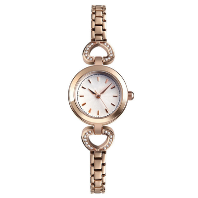 Λεπτός αλέθοντας πίνακας Encrusted διαμαντιών Wristwatch χαλαζία ανοξείδωτου