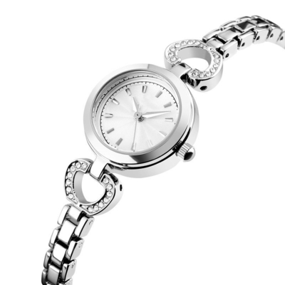 Λεπτός αλέθοντας πίνακας Encrusted διαμαντιών Wristwatch χαλαζία ανοξείδωτου
