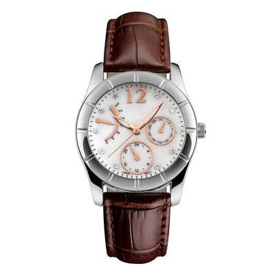 Προσαρμοσμένος τύπος αγκραφών πορπών Wristwatch χαλαζία ανοξείδωτου υπηρεσιών αδιάβροχος