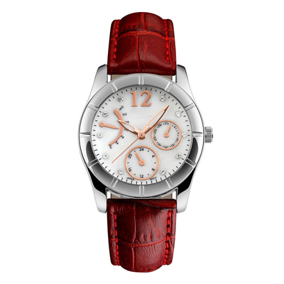 Προσαρμοσμένος τύπος αγκραφών πορπών Wristwatch χαλαζία ανοξείδωτου υπηρεσιών αδιάβροχος