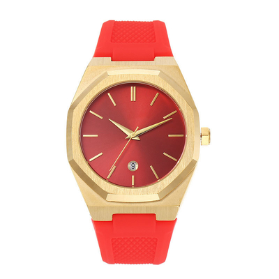 ανοξείδωτο Κινήματος χρονικής επίδειξης Wristwatch χαλαζία 40mm
