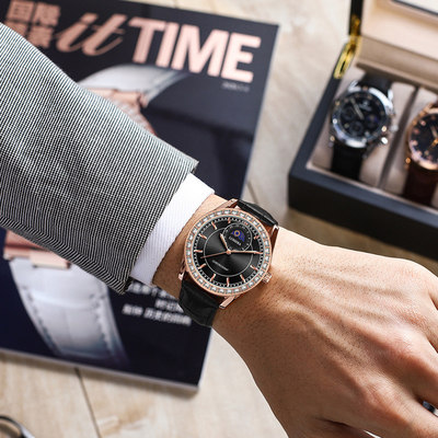Χάλυβα από ανοξείδωτο χάλυβα Bezel Quartz μπαταρία ρολόγια χεριού με εξατομικευμένο πίνακα και κλείστρα