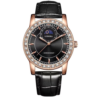 Χάλυβα από ανοξείδωτο χάλυβα Bezel Quartz μπαταρία ρολόγια χεριού με εξατομικευμένο πίνακα και κλείστρα