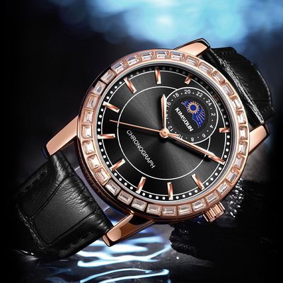 Χάλυβα από ανοξείδωτο χάλυβα Bezel Quartz μπαταρία ρολόγια χεριού με εξατομικευμένο πίνακα και κλείστρα