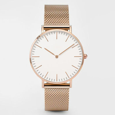Χαλαζίας Wristwatch, ROHS κραμάτων Nonwaterproof που τείνει Wristwatch για τις κυρίες