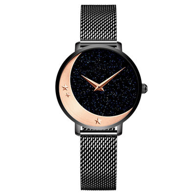 Γαλβανισμένος χαλαζίας Wristwatch γυναικών Gypsophila, που μαρκάρεται Wristwatch για τις γυναίκες