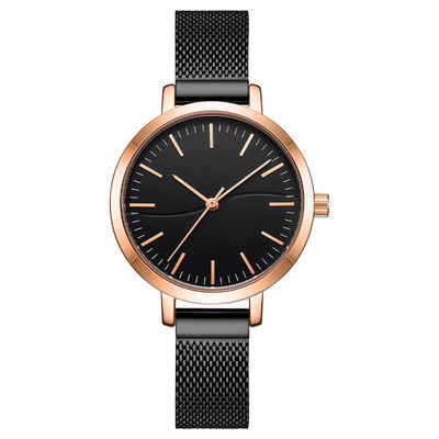 Χαλαζίας Wristwatch αδιάβροχο αντιδιαβρωτικό Heatproof γυναικών πολυτέλειας