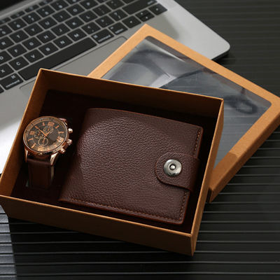 Σύνολο δώρων Wristwatch ODM, ρολόι των για πολλές χρήσεις ατόμων και σύνολο δώρων πορτοφολιών