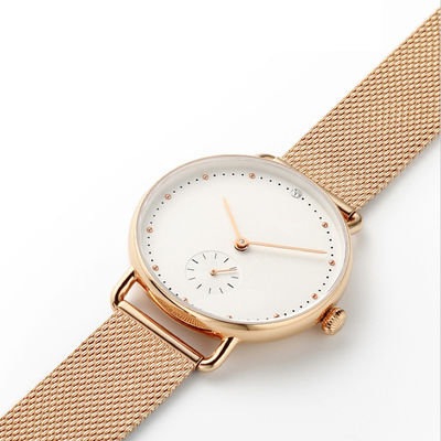 χαλαζίας Wristwatch αδιάβροχο Corrosionfree ανοξείδωτου 3.2cm