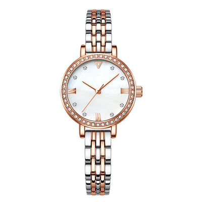 Μπλε χαλαζίας Wristwatch 11mm πάχος 3ATM Antiwater γυναικών ψαμμίτη