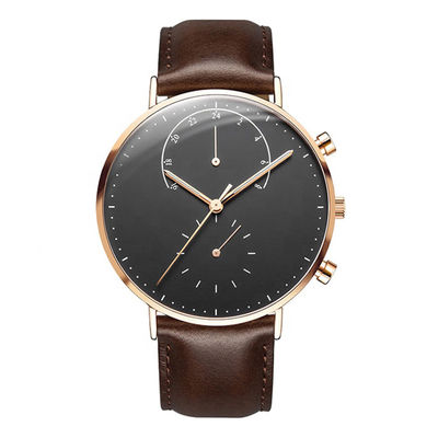 316l χαλαζίας Wristwatch, 36mm Wristwatch ανοξείδωτου με το δομένος συναγερμό