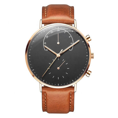 316l χαλαζίας Wristwatch, 36mm Wristwatch ανοξείδωτου με το δομένος συναγερμό