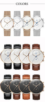 316l χαλαζίας Wristwatch, 36mm Wristwatch ανοξείδωτου με το δομένος συναγερμό