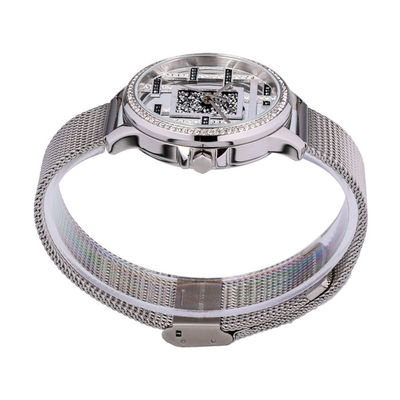 5ATM αδιάβροχος χαλαζίας Wristwatch ανοξείδωτου 10.4mm πάχος