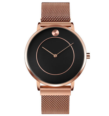 Χαλαζίας Wristwatch, ανθεκτικό ρολόι ανοξείδωτου ODM νερού ανοξείδωτου
