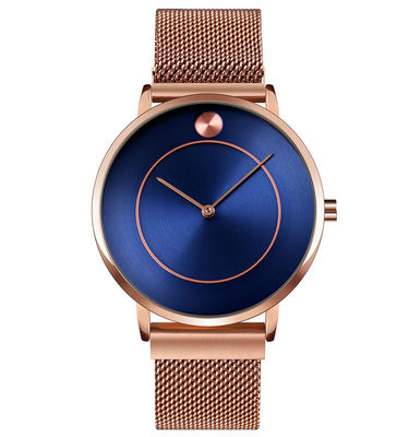 Χαλαζίας Wristwatch, ανθεκτικό ρολόι ανοξείδωτου ODM νερού ανοξείδωτου