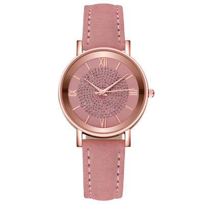 3BAR αδιάβροχος χαλαζίας Wristwatch, ρολόι γυναικών χαλαζία ζωνών δέρματος 230mm