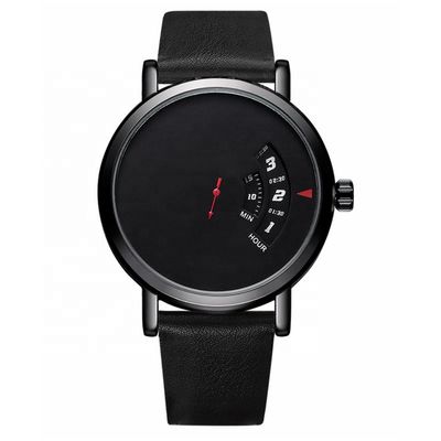 Μαύρο βάρος Wristwatch 3ATM Antiwater 70g χαλαζία κραμάτων αλυσίδων