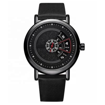 Μαύρο βάρος Wristwatch 3ATM Antiwater 70g χαλαζία κραμάτων αλυσίδων