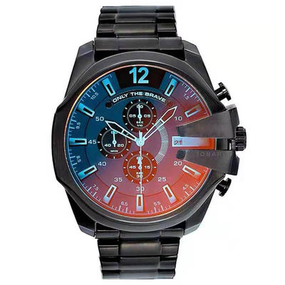 Περίπτωση ανοξείδωτου Wristwatches των μεγάλων ατόμων πινάκων Κινήματος χαλαζία