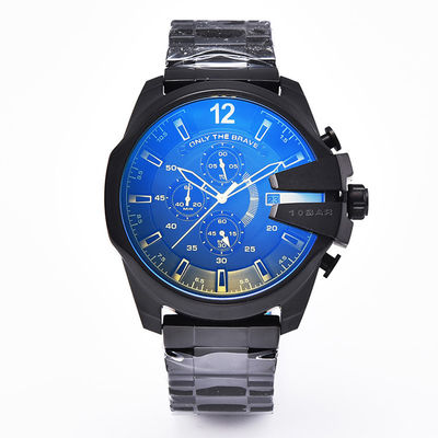 Περίπτωση ανοξείδωτου Wristwatches των μεγάλων ατόμων πινάκων Κινήματος χαλαζία