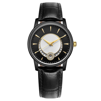 Μοντέρνο Κίνημα Wristwatch χαλαζία ομορφιάς γυναικείου δέρματος