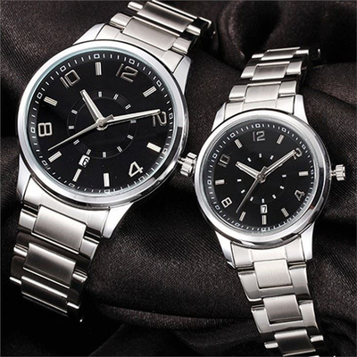 Chronograph Wristwatches εραστών χαλαζία κραμάτων επιχειρησιακό χαλαζίας Movt ρολογιών