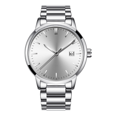 Ορυκτό γυαλί αναλογικό Wristwatch 20mm πλεγμένο λουρί νάυλον για τα άτομα