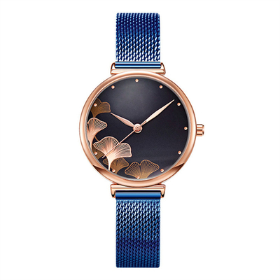 χαλαζίας Wristwatch συμμετρικό 3ATM γυναικών περίπτωσης 9mm αδιάβροχο
