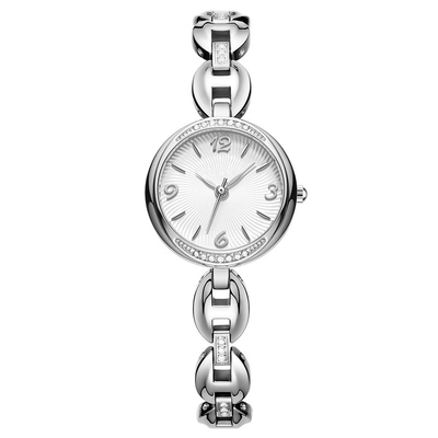 Πόρπη κοσμήματος Encrusted διαμαντιών Wristwatch χαλαζία γυναικών βραχιολιών