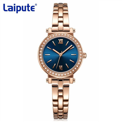 Μετριασμένος γυαλιού κραμάτων Wristwatch πίνακας Sandblasted ζωνών θηλυκός αδιάβροχος