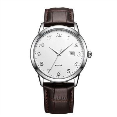 Chronograph Wristwatch 42mm πίνακας 220mm λουριών δέρματος ζώνη