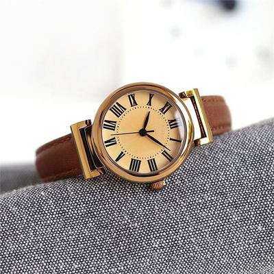 Το ρωμαϊκό ορυκτό γυαλί 30m Wristwatches μπαταριών χαλαζία ζωνών αριθμών στεγανοποιεί