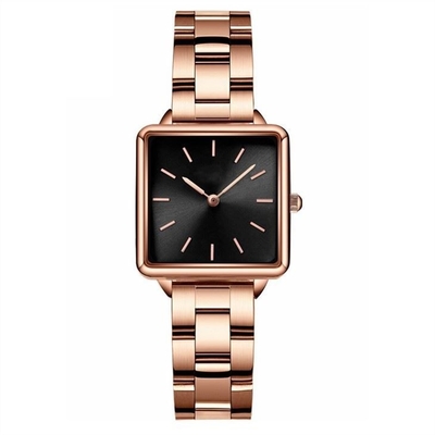 ο χαλαζίας Wristwatch γυναικών 34mm Dia στεγανοποιεί την περίπτωση κραμάτων λουριών 16mm