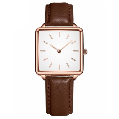 ο χαλαζίας Wristwatch γυναικών 34mm Dia στεγανοποιεί την περίπτωση κραμάτων λουριών 16mm
