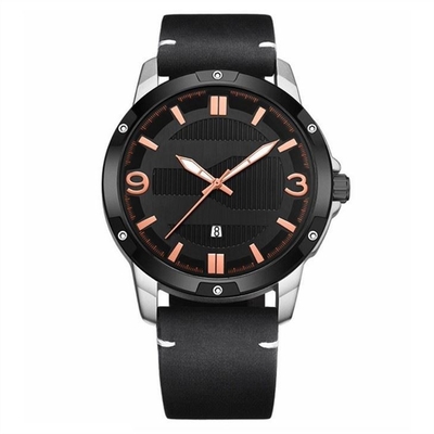 Φωτεινό ρολόι ζωνών Wristwatch Athleisure χαλαζία κραμάτων αθλητικού δέρματος