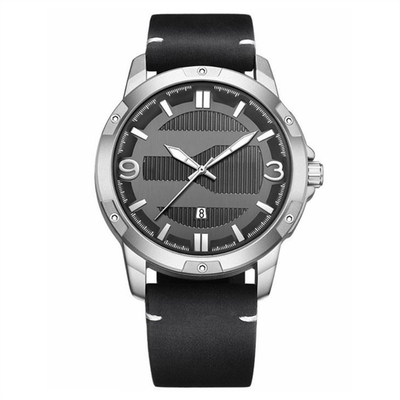 Φωτεινό ρολόι ζωνών Wristwatch Athleisure χαλαζία κραμάτων αθλητικού δέρματος