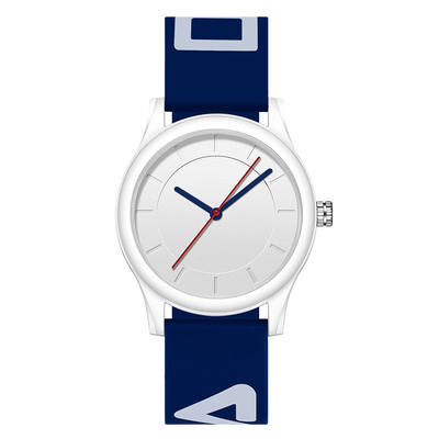 Περιστασιακός αθλητισμός Wristwatch ρολογιών λουριών σιλικόνης 10mm ακρυλικός καθρέφτης πάχους