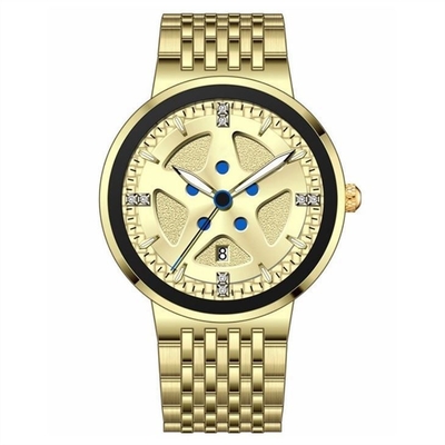 Αδιάβροχο Chronograph ανοξείδωτου λεπτό ημερολογιακό αυτόματο μηχανικό ρολόι ρολογιών