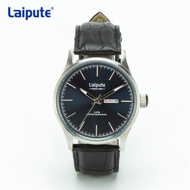Chronograph των ατόμων χρωμάτων Pantone ημερολογιακό ρολόι λουριών δέρματος ρολογιών